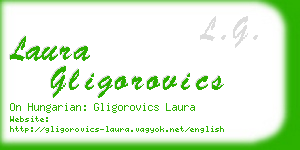 laura gligorovics business card